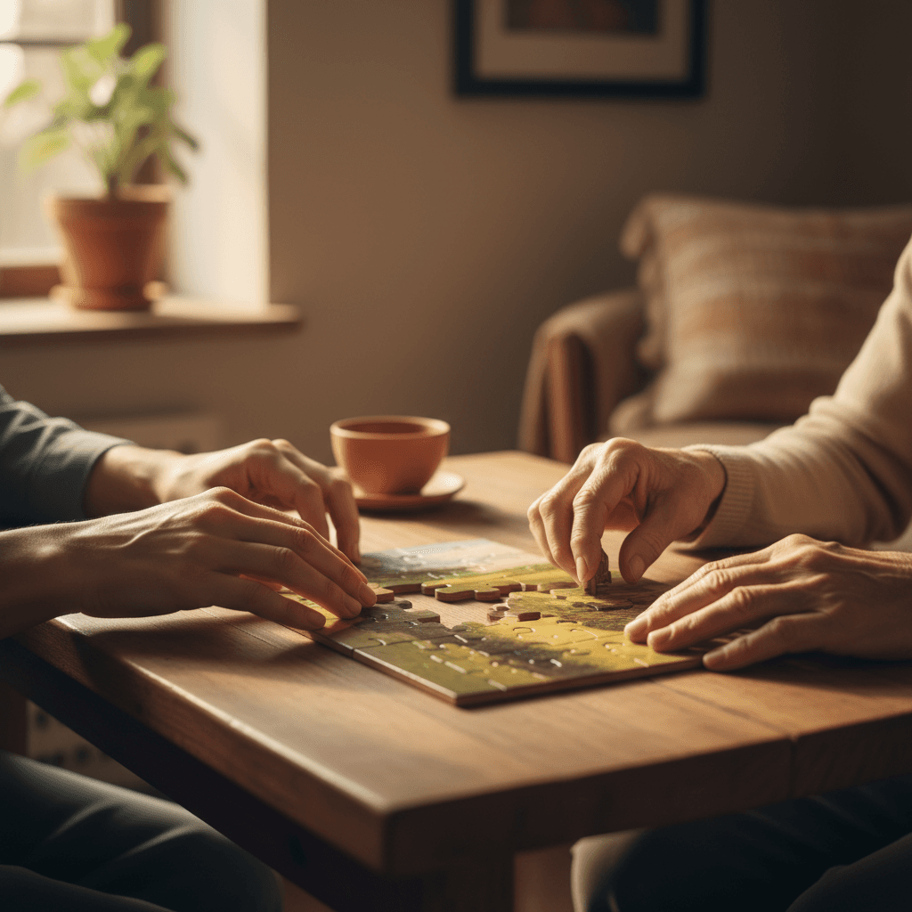 Engaging activities and cognitive stimulation during home care